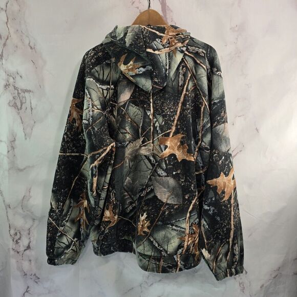 WFS Element Gear Hoodie Mens XL Camo Burly Gang Woodland Pullover Sweatshirt - Picture 6 of 14